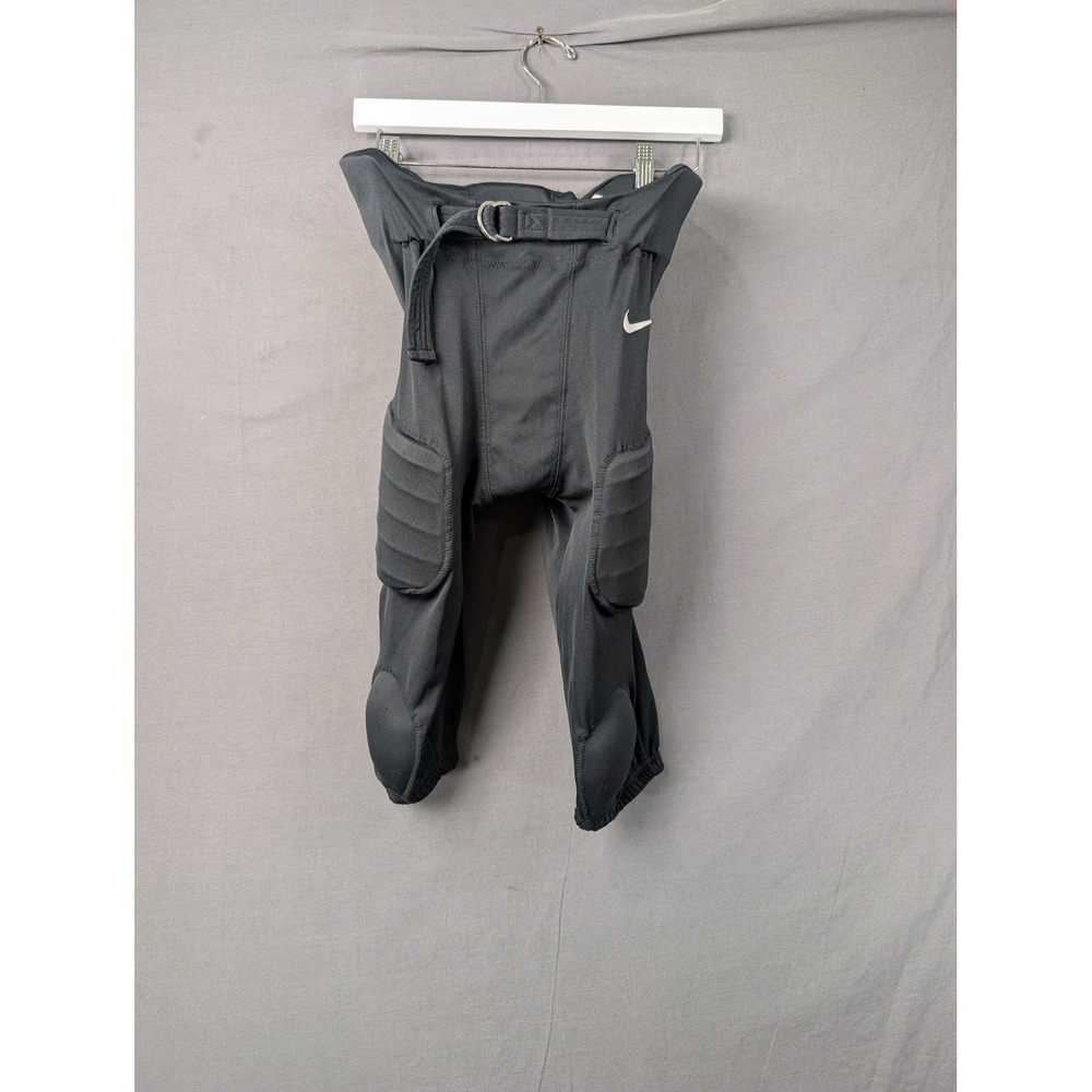 Nike Mens Padded Football Pants Black Belted Integrated Pads Size Large